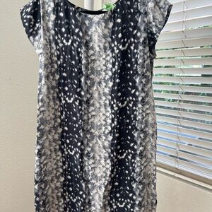Joie Monochrome Abstract Dress